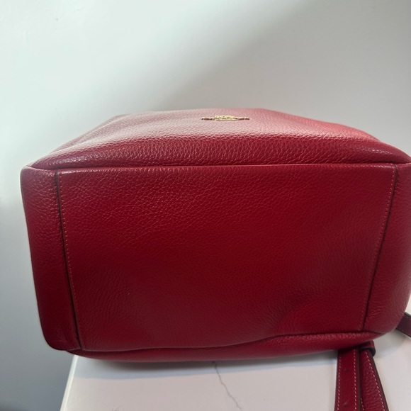 Coach Pennie Pebbled Leather Shoulder Bag w/ 2 straps & bag tag EUC - Picture 9 of 11